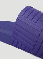 Embossed Rubber Slides in Purple