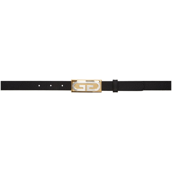 Photo: Gucci Black Leather GG Slim Belt