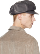 Winnie New York Gray Leather Hat