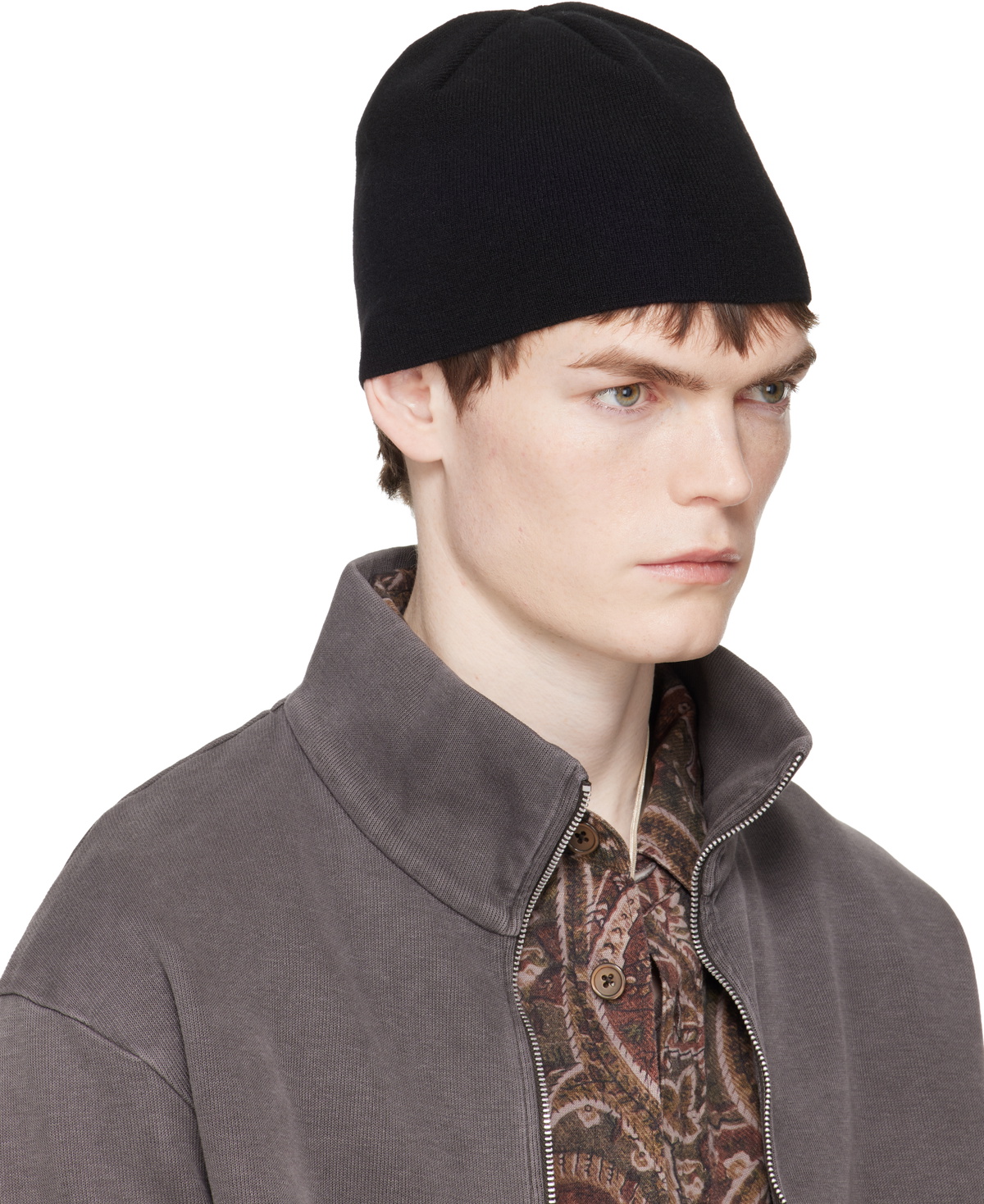 OUR LEGACY Black Merino Wool Beanie
