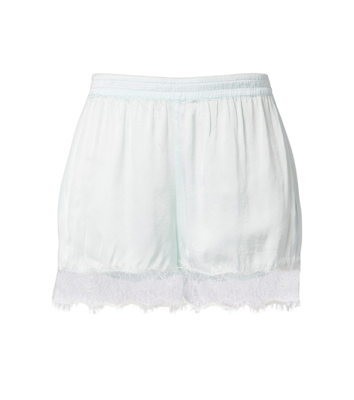 Photo: Poupette St Barth Doris lace-trimmed satin shorts