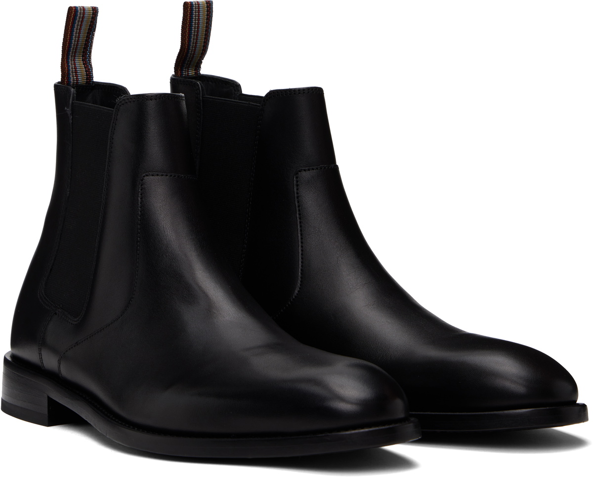 Paul Smith Black Leather Lawson Chelsea Boots