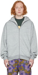 Acne Studios Gray Cotton Hoodie