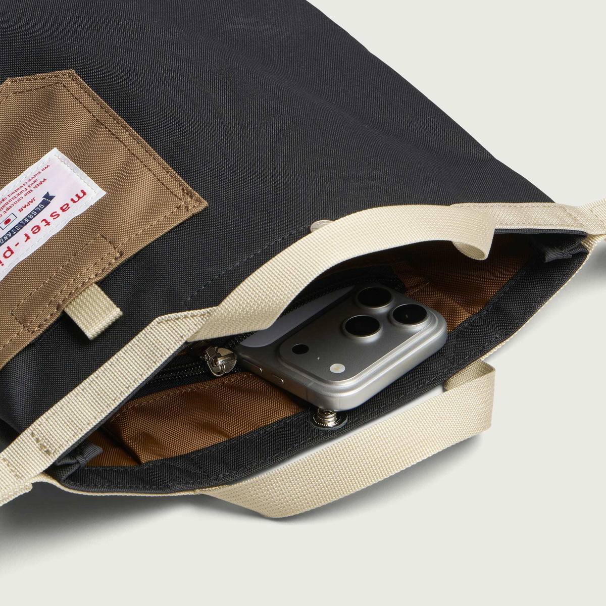 Master-Piece Bit Shoulder Bag in Black