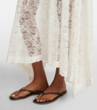 Dôen Zinnia asymmetric lace skirt