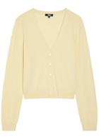 Paige Brioche Cashmere Cardigan Yellow