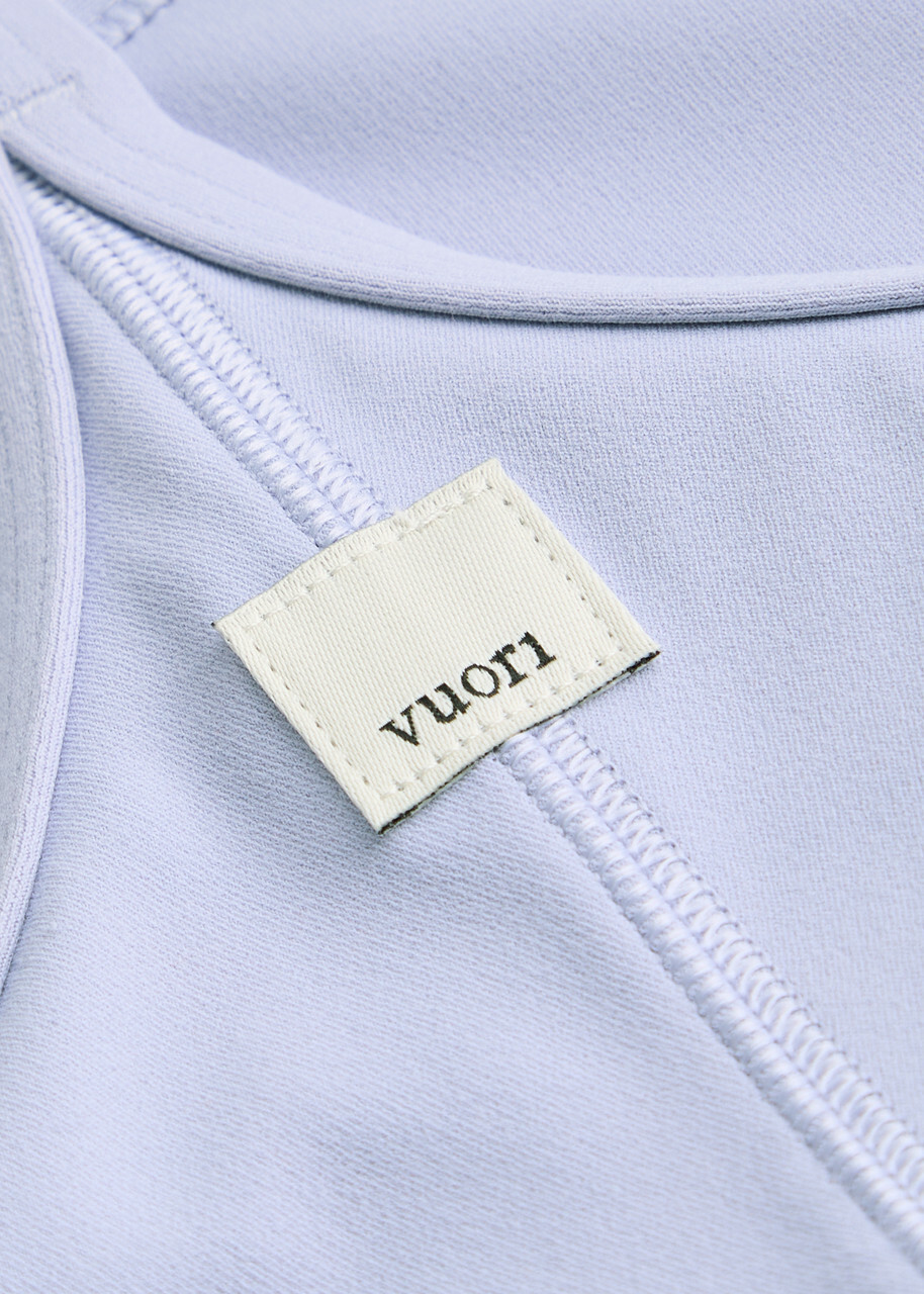 Vuori All The Feels Stretch-nylon Soft-cup bra Light Purple