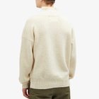 MHL by Margaret Howell Men's T-Shape Roll Neck Knit Sweatshirt in Light Natural