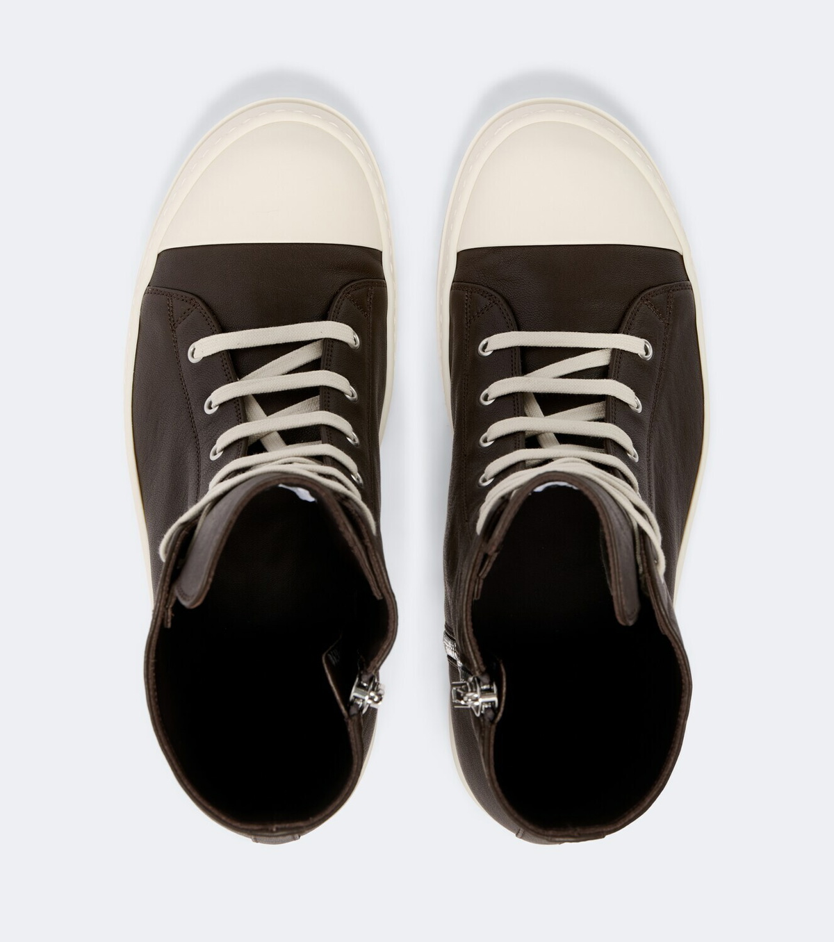 Rick Owens Temple leather high-top sneakers