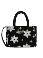 MC2 Saint Barth Soft Wooly Clarine Handbag With Snowflake Jacquard Pattern
