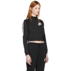 Nike Black Cropped Polyknit Track Jacket