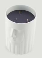 The Lady Vase Large Candle in White