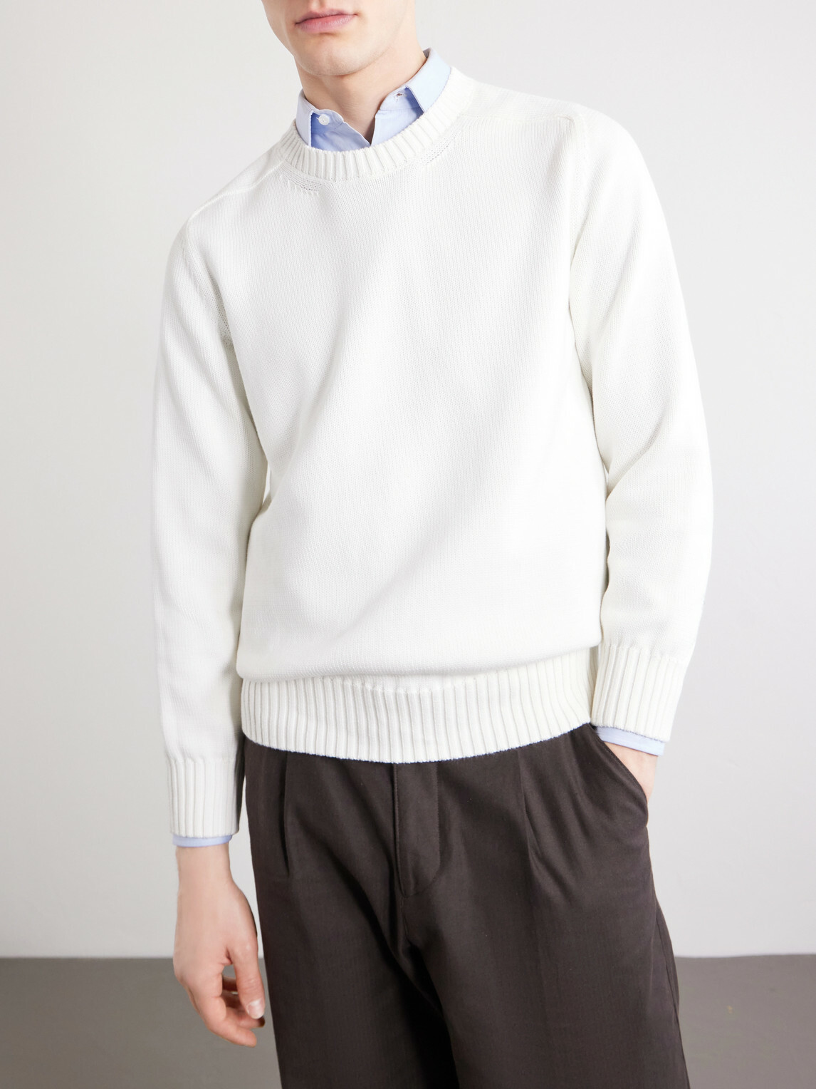 Anderson & Sheppard - Cotton Sweater - Neutrals