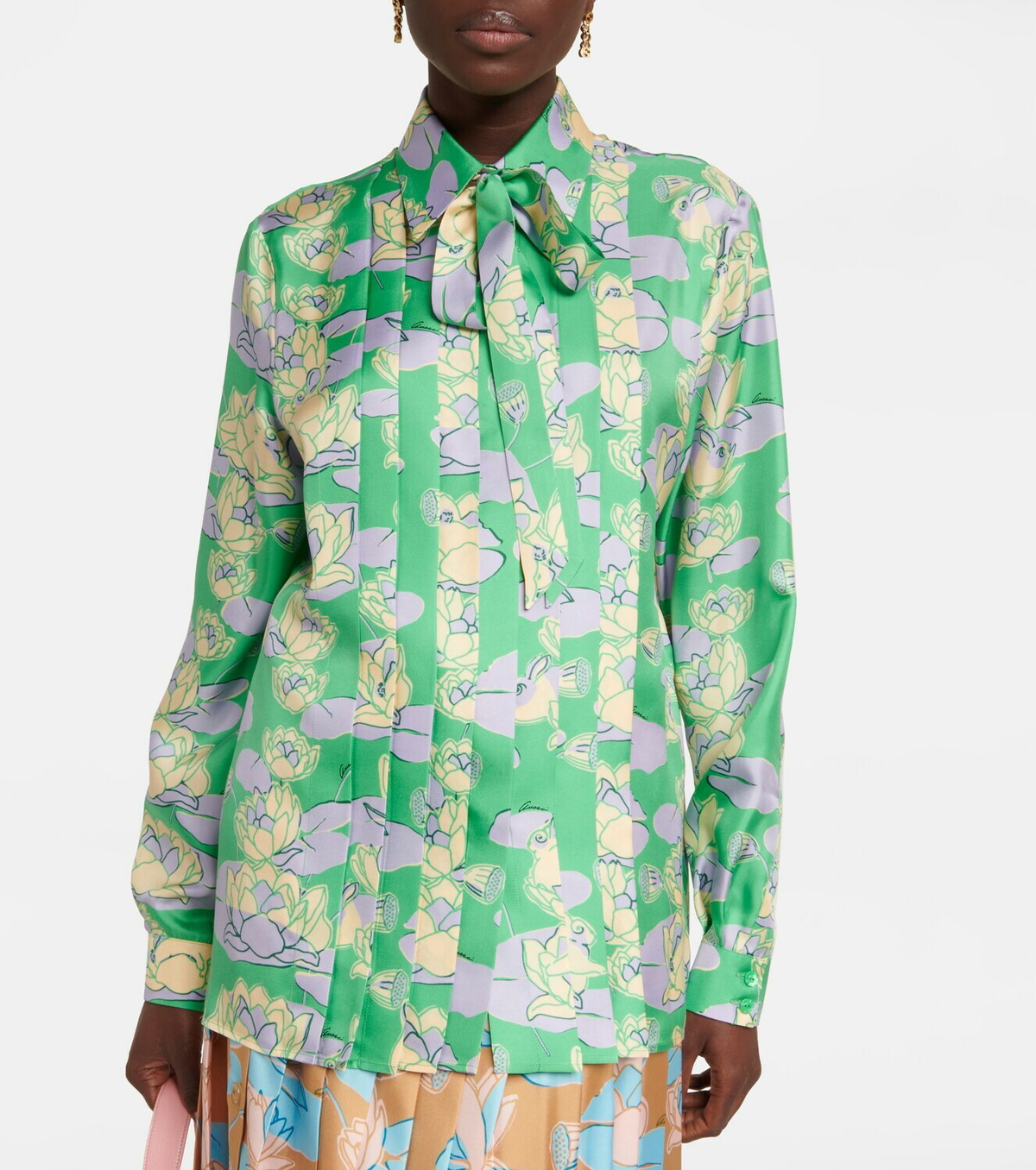 トップス Gucci Froral Silk Shirt Silk shirt with Gucci Flora print GUCCI - Nugnes1920