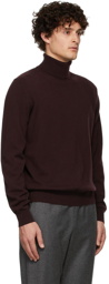 Loro Piana Burgundy Cashmere Turtleneck