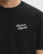 Maison Kitsune HANDWRITING COMFORT TEE Black Mens Shortsleefe