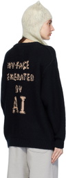 Doublet Black Intarsia Sweater