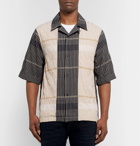 Acne Studios - Camp-Collar Checked Cotton-Blend Shirt - Men - Cream