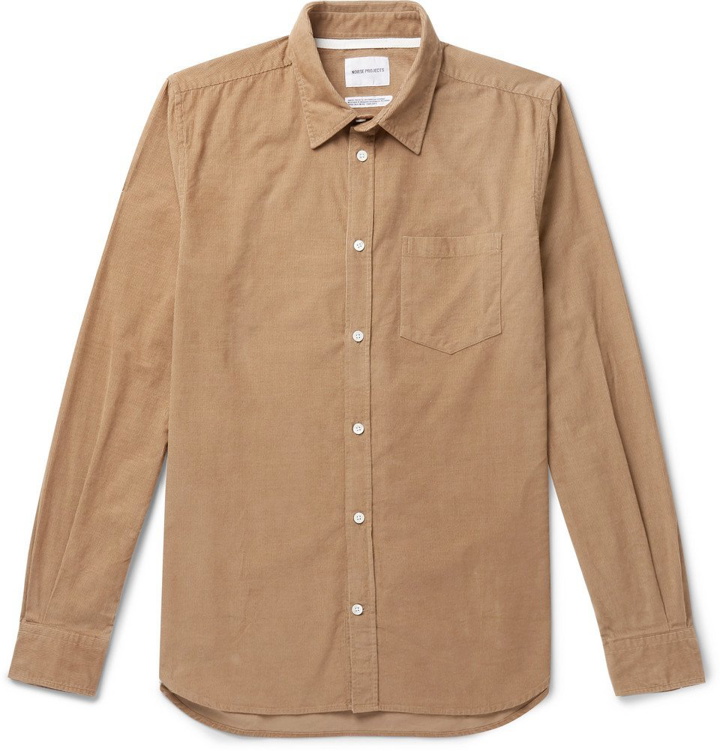 Photo: Norse Projects - Osvald Cotton-Corduroy Shirt - Sand