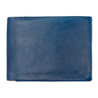Maximum Henry Blue Leather Bifold Wallet