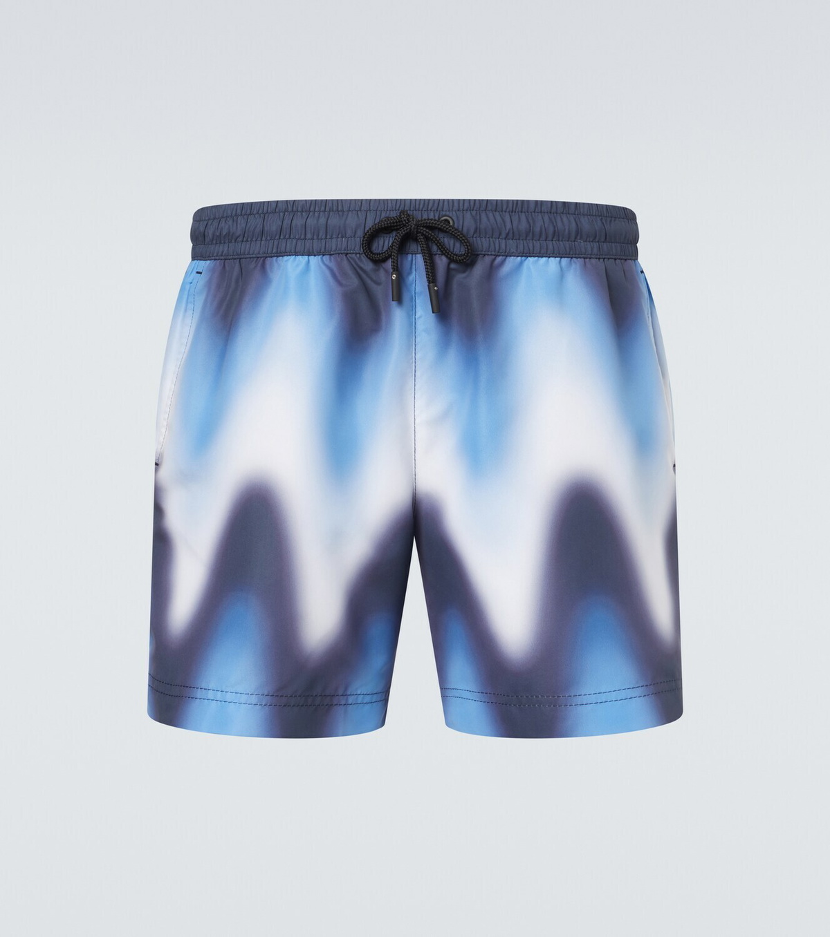 Commas Printed swim trunks