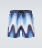 Commas Printed swim trunks