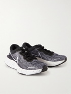 Nike Running - ZoomX Invincible Run Rubber-Trimmed Flyknit Running Sneakers - Black