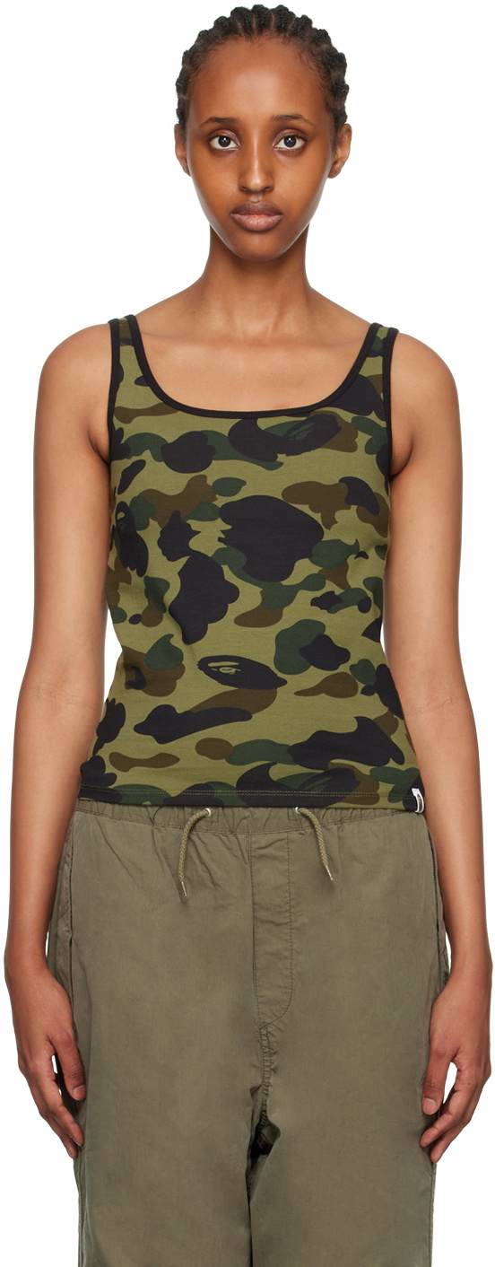 BAPE Khaki 1st Camo Tank Top A Bathing Ape