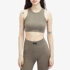 Fear of God ESSENTIALS Women's Waffle Sport Tank Top in Heather Gray