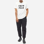 Snow Peak Men's Felt Logo T-Shirt in White