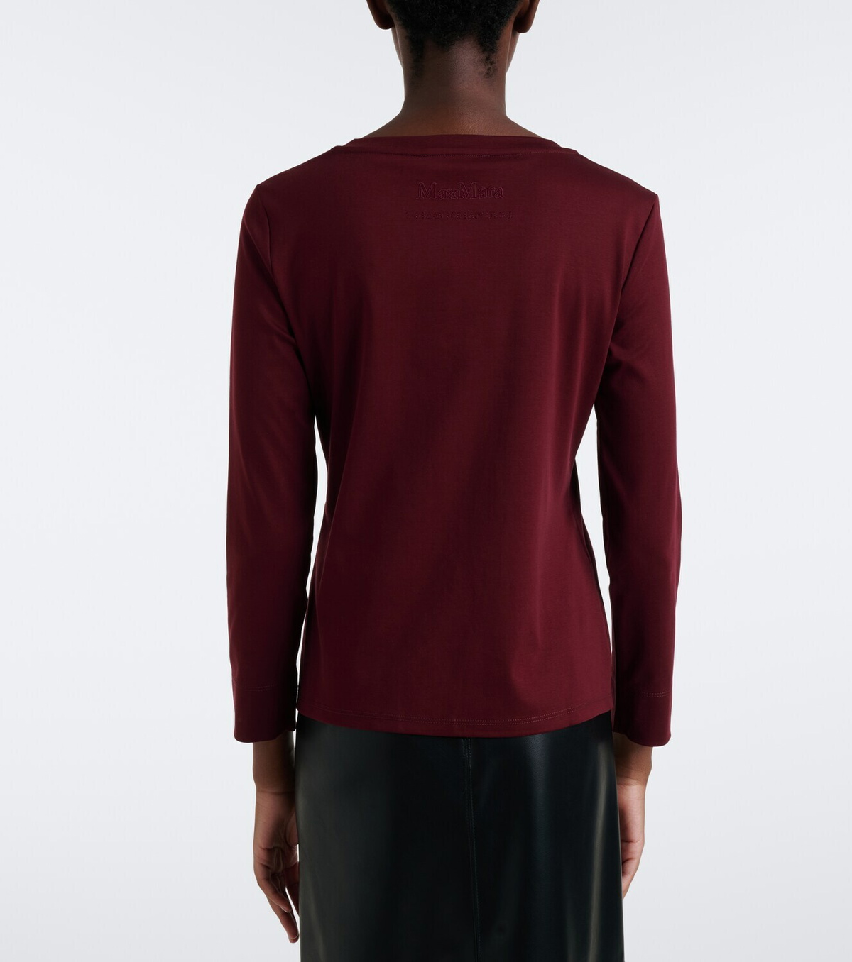 'S Max Mara Embellished cotton-jersey T-shirt
