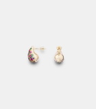 Roxanne First Happy Tears 14kt gold stud earrings with sapphires