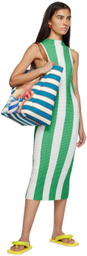 SUNNEI Off-White & Green Tank Midi Dress