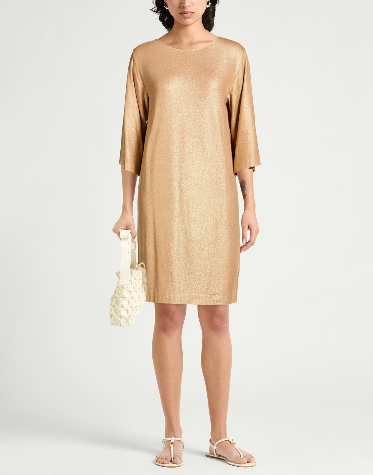 Majestic Filatures Womens Mini dress in Gold