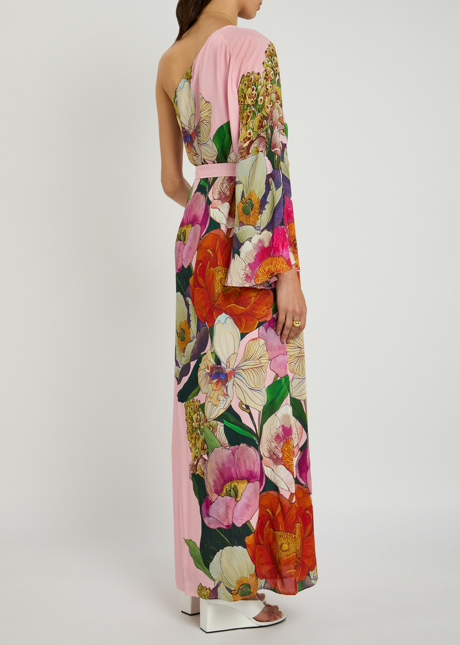 Borgo DE Nor Leia Floral-print Chiffon Maxi Dress Pink Borgo de Nor Borgo DE Nor Leia Floral-print Chiffon Maxi Dress Pink Borgo de Nor