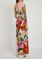 Borgo DE Nor Leia Floral-print Chiffon Maxi Dress Pink