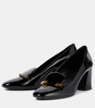 Khaite Elio patent leather loafer pumps