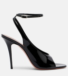 Amina Muaddi Anok patent leather slingback sandals