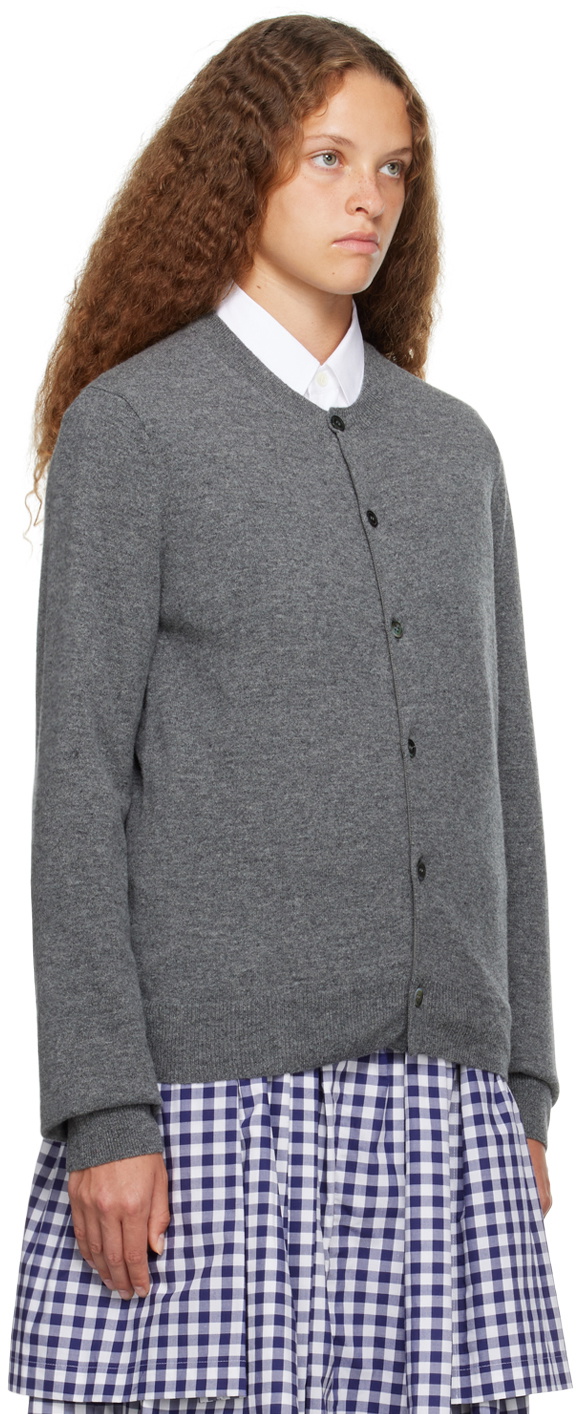Comme des Garçons Shirt Gray Crewneck Cardigan