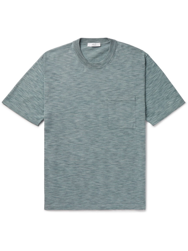 Photo: MR P. - Space-Dyed Cotton T-Shirt - Green