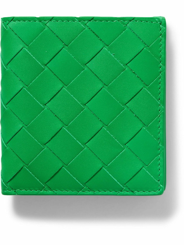 Photo: Bottega Veneta - Intrecciato Leather Billfold Wallet - Green