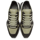 Rick Owens Black and Grey New Vintage Sneakers