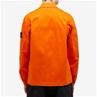 Stone Island Men's Stretch Cotton Double Pocket Shirt Jacket in Orange
