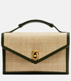Bottega Veneta Knot Lock Medium raffia top-handle bag