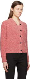 Ferragamo Red Bouclé Cardigan