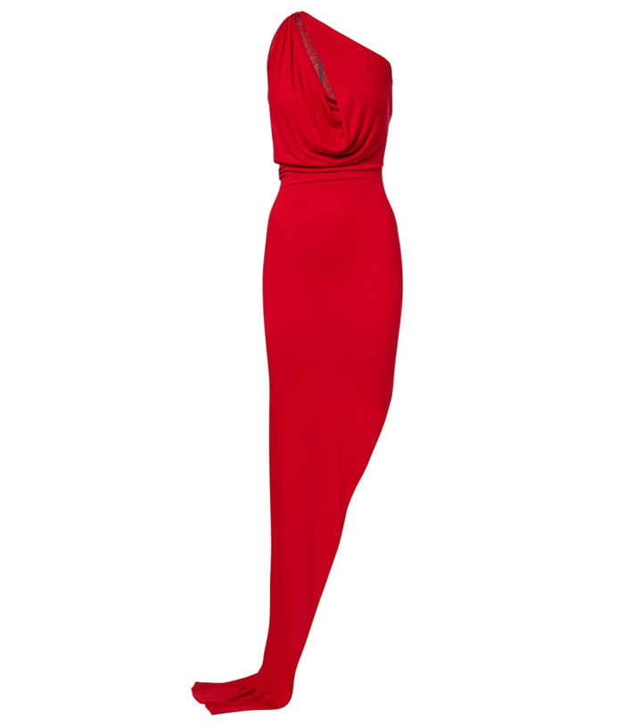 Photo: Rick Owens Aaliyah one-shoulder sheer gown