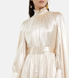 Erdem - Macie lamé cape gown