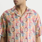 Visvim Men's Crosby Jacquard Silk Short Sleeve Shirt in Multi