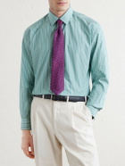 Charvet - Striped Cotton-Poplin Shirt - Green