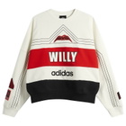 Adidas Men's x Willy Chavarria NY Ball Crew Sweat in Off White